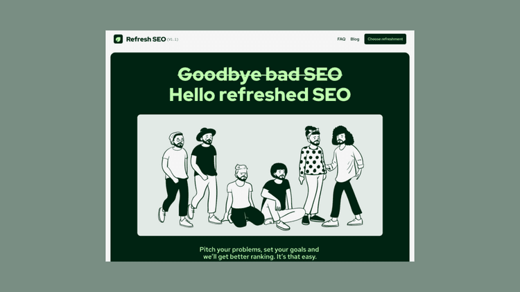 Webdesign project for seo