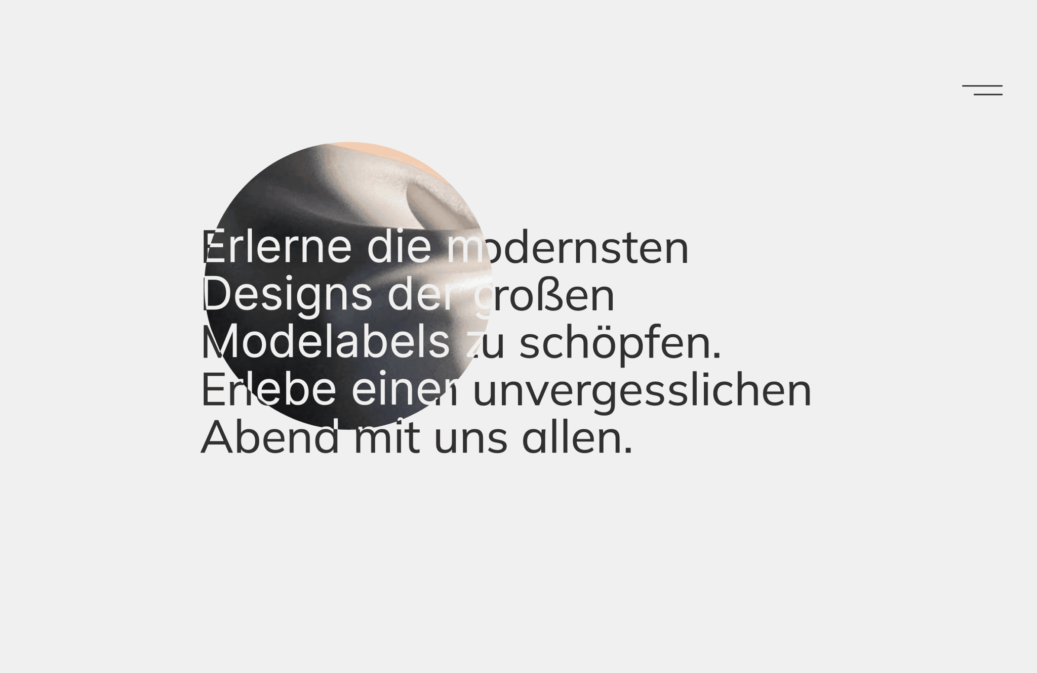 Web development for event sewing night in Vienna
