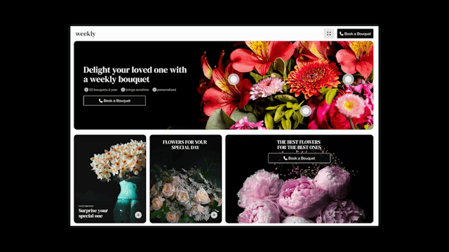 Digital flower store web development